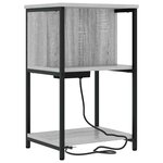 vidaXL Cabinet de chevet Gris Sonoma 38 x 31 x 61 cm Bois d'ingénierie