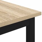 vidaXL Table basse Sonoma 60 x 50 x 36 cm Bois d'ingénierie