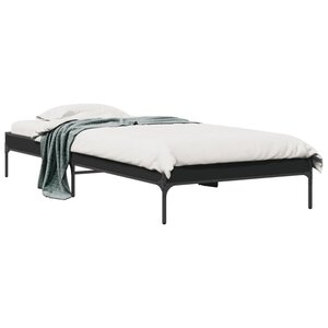 vidaXL Cadre de lit sans matelas noir 90x200 cm