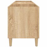 vidaXL Meuble à disques Chêne Sonoma 121x38x48 cm Bois d'ingénierie