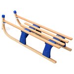 vidaXL Traîneau pliable en bois 110 cm