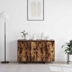 vidaXL Buffet Chêne fumé 120 x 41 x 75 cm Bois d'ingénierie