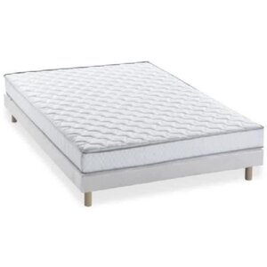 Ensemble matelas mousse à mémoire de forme + sommier 140 x 190 cm