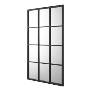 Miroir mural rectangulaire 90 x 60 cm noir mat 03_0007900