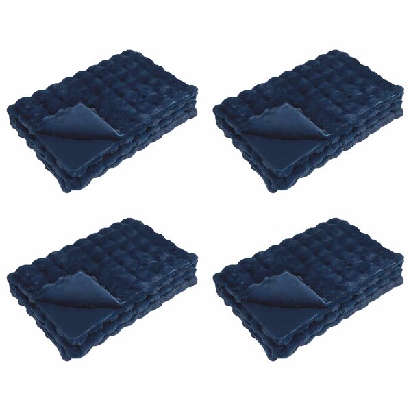 vidaXL Couverture antidérapante en fausse de lapin Olite 4 pc 25.15 kg