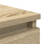 vidaXL Buffet avec tiroirs chêne sonoma 37 5x35x99 cm bois ingénierie