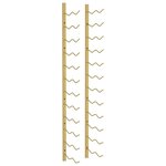 vidaXL Casier à vin mural pour 24 bouteilles Doré Fer