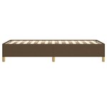 vidaXL Cadre de lit sans matelas marron foncé 90x200 cm tissu