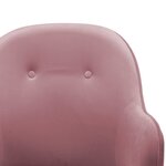 vidaXL Chaise à bascule Rose Velours
