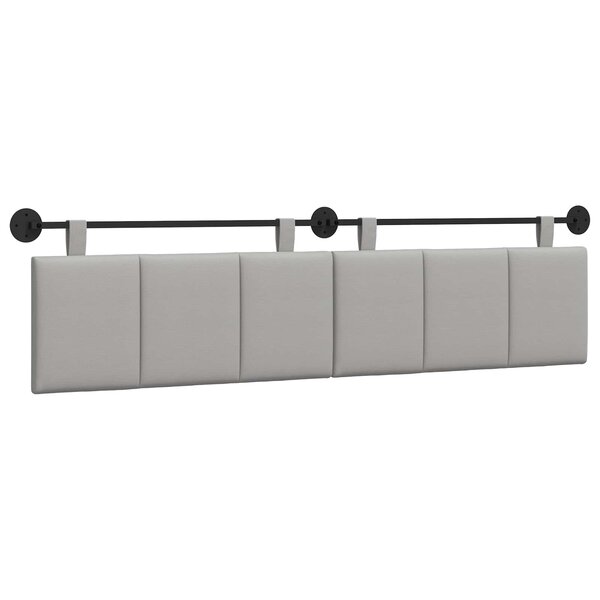 vidaXL Tête de lit suspendue Gris nuage Tissu