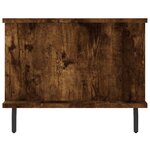 vidaXL Table basse chêne fumé 90x50x40 cm bois d'ingénierie
