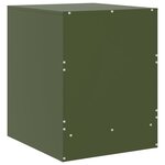 vidaXL Tables de chevet 2 Pièces vert 34 5x39x44 cm acier