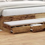 Tiroirs de lit vidaXL en bois ancien 180x36 5x16 5 cm en bois d'ingénierie