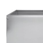 vidaXL Lit surélevé de jardin 100x100x18 5 cm acier inoxydable