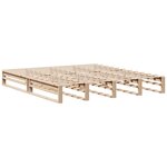 vidaXL Lit bibliothèque sans matelas 180x200 cm bois massif