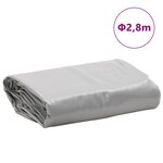 vidaXL Bâche gris Ø 2 8 m 650 g/m²