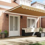 vidaXL Auvent Rétractable Multicolore 500 × 300 cm tissu