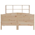 vidaXL Lit bibliothèque sans matelas 150x200 cm bois massif de pin