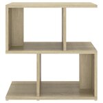 vidaXL Table de chevet chêne sonoma 50x30x51 5 cm bois d'ingénierie