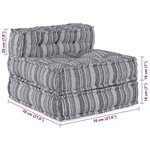 Pouf modulaire vidaXL Gris 70x70x54 en tissu