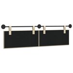 vidaXL Tête de lit suspendue Crème Tissu
