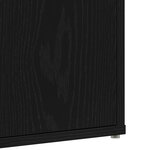 Armoire à chaussures vidaXL en chêne noir 60x35x70 cm en bois d'ingénierie