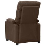 vidaXL Fauteuil de massage Marron Tissu