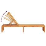 vidaXL Transat 1-personne Marron 200 x 55 x 94cm Bois d'acacia massif