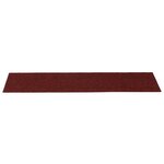 vidaXL Tapis d'escalier autocollants Rectangulaire 15Pièces 76x20cm Rouge