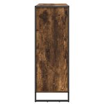 vidaXL Cabinet à chaussures avec stockage Chêne Fumé 79 x 36 x 100 cm