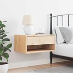 vidaXL Table de chevet Marron 50 x 32 5 x 24 cm Bois massif en pin
