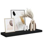 vidaXL Étagère flottante murale noir 80x23 5x3 8 cm MDF
