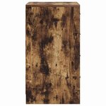 vidaXL Buffet avec tiroir Chêne fumé 40 x 41 x 75 cm Bois d'ingénierie