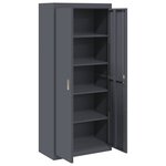 vidaXL Armoire de rangement 2 Pièces Anthracite 80 x 40 x 180 cm Acier