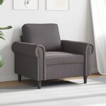vidaXL Fauteuil Gris 60 cm Similicuir