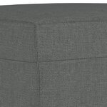 vidaXL Ensemble de canapés 3 Pièces coussins gris foncé tissu