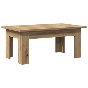 vidaXL Table basse chêne artisanal 100x60x42 cm bois d'ingénierie