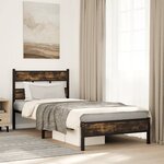 vidaXL Cadre de lit sans matelas avec tête de lit 107x203 cm
