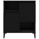 vidaXL Buffet Noir 60x35x70 cm Bois d'ingénierie
