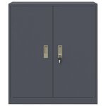 vidaXL Armoire de rangement Anthracite 80 x 40 x 90 cm Acier