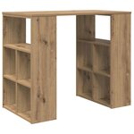 vidaXL Bureau chêne artisanal 90 x 50 x 75 cm Bois d'ingénierie