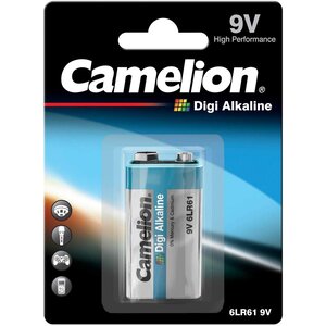 Blister 1 Pile Digi Alkaline 9V 6LR61 CAMELION