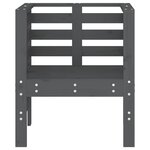 vidaXL Chaises de jardin lot de 2 gris 61 5x53x71cm bois de pin massif