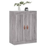 vidaXL Armoire murale sonoma gris 69 5x34x90 cm bois d'ingénierie