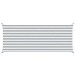 vidaXL Voile d'ombre Gris clair et blanc 6 x 2 5 m