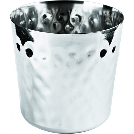 Pot à frites inox en acier martelé ø 88 mm - stalgast -  - inox x85mm