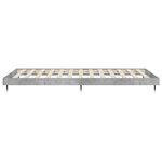 vidaXL Cadre de lit gris béton 90x190 cm bois d'ingénierie