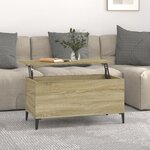 vidaXL Table basse Chêne sonoma 90x44 5x45 cm Bois d'ingénierie