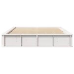 vidaXL Cadre de lit avec stockage Blanc 210 x 178 x 30 cm Pin massif