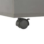 Vidaxl table basse gris brillant 60x60x35 cm aggloméré